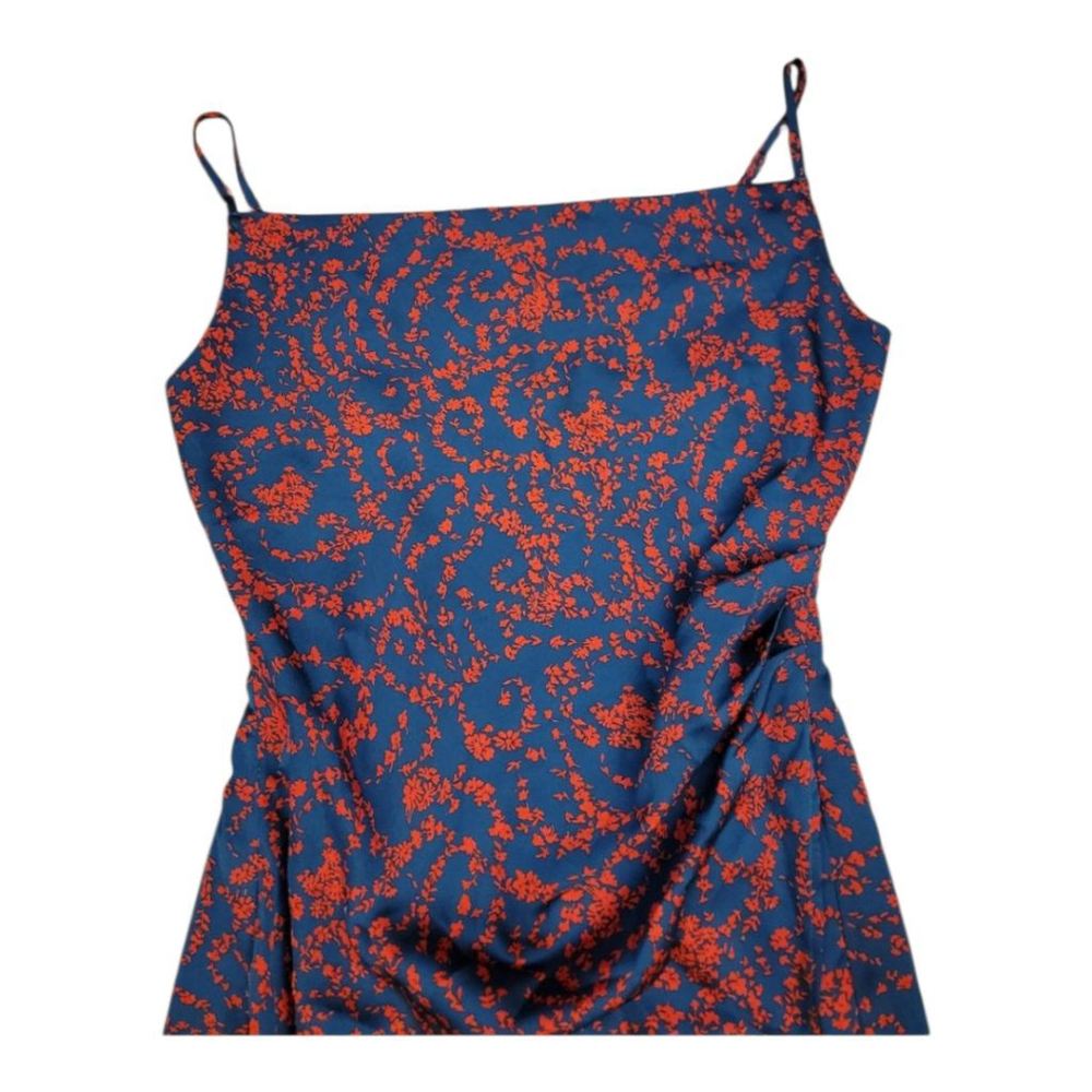 re:named Blue Aden Navy & Red Floral Slip Dress with Adjustable Straps - Picture 7 of 15